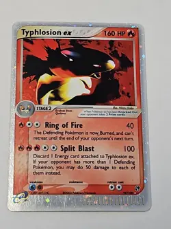 Pokemon Typhlosion ex EX Sandstorm Holo Rare Card 99/100 160 HP 2003 Vintage - Image 1