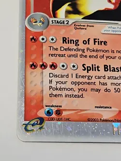 Pokemon Typhlosion ex EX Sandstorm Holo Rare Card 99/100 160 HP 2003 Vintage - Image 3