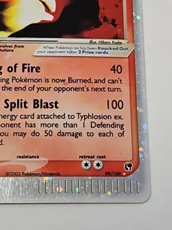 Pokemon Typhlosion ex EX Sandstorm Holo Rare Card 99/100 160 HP 2003 Vintage - Image 5