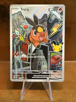 Tepig MEP 050 First Partner 30th Anniversary PROMO Pokemon Card NM/MINT - Image 1