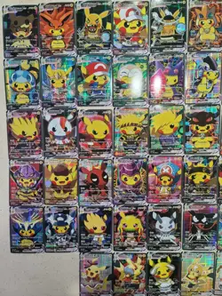 Pikachu VCOS Complete Set 55x Pokemon Cards Cosplay Holo Full Art Alt Art Card! - Image 2