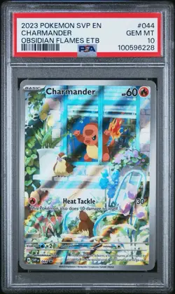 2023 POKEMON SVP EN-SV BLACK STAR PROMO #044 CHARMANDER PSA 10 - Image 1