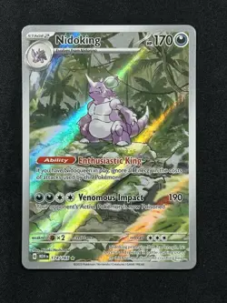 Nidoking 174/165 Illustration Rare Full Art Scarlet & Violet SV151 Pokemon TCG - Image 1