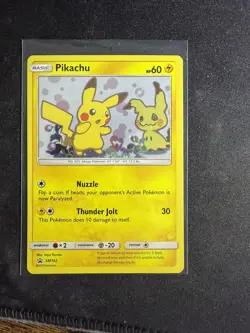 Pikachu SM162 Holo Sun Moon Pokemon TCG Promo LP - Image 1