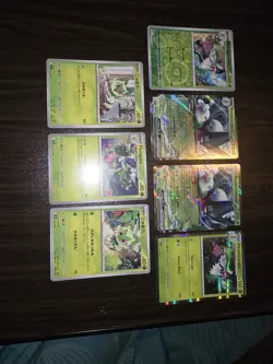 7 Sprigatito, Floragato & Meowscarada Pokemon Cards Including Ex 015/193 See Des - Image 1