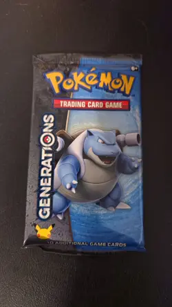 Pokemon TCG Generations Booster Pack Blastoise Artwork Factory Sealed - Image 1
