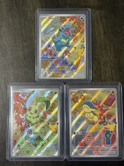 Pokemon First Partner Illustration Collection Series 2 Gen 2 Set Johto NM A - Image 1