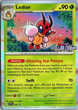 Ledian 133 Holo Promo Scarlet & Violet Promo Pokemon Near Mint - Image 1