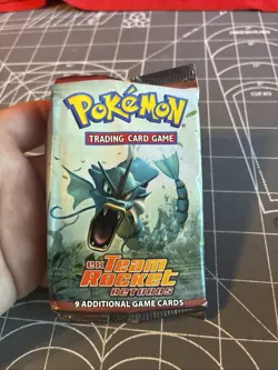 Vintage 2004 Pokemon Ex Team Rocket Returns Empty Booster Pack Wrapper - Image 1