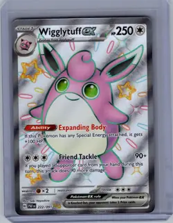 Pokemon Wigglytuff ex SV: Paldean Fates #222/091 Holo - Image 1