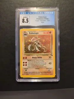 Kabutops CGC 8.5 - 1999 Pokemon Fossil Unlimited #9 -Holo - Image 1