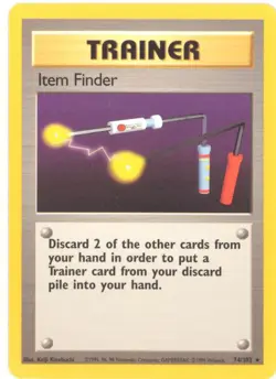 Pokemon Card - Base 74/102 - ITEM FINDER (rare) - NM - Image 1