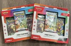 2X Pokemon TCG First Partner Illustration Collection Box Series 2 Sealed New - Image 1