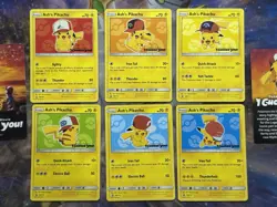 Ash’s Pikachu I Choose You Movie Promo Complete Set Of 6 SM109-114 - Pokemon TCG - Image 1