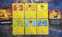 Ash’s Pikachu I Choose You Movie Promo Complete Set Of 6 SM109-114 - Pokemon TCG - Image 2