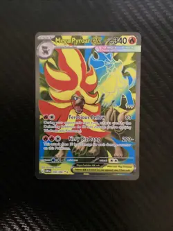 Mega Pyroar ex 099/086 Ultra Rare Chaos Rising Pokemon Holo Near Mint - Image 1