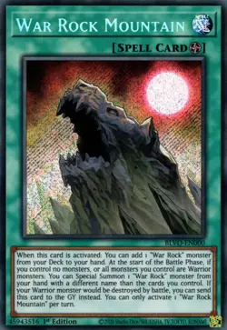 Yugioh! War Rock Mountain - BLVO-EN000 - Secret Rare - 1st Edition Near Mint, En - Image 1