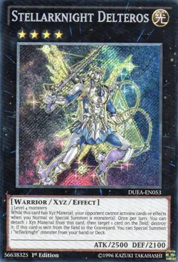 Yugioh! MP Stellarknight Delteros - DUEA-EN053 - Secret Rare - 1st Edition Moder - Image 1