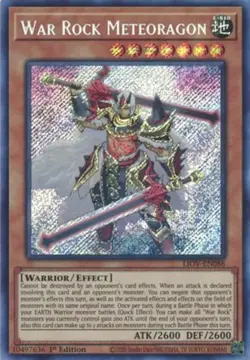 Yugioh! War Rock Meteoragon - LIOV-EN088 - Secret Rare - 1st Edition Near Mint, - Image 1