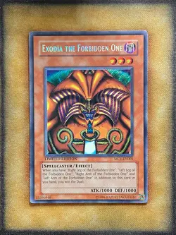 Yugioh Exodia the Forbidden One MC1-EN001 Secret Rare Limited Edition LP - Image 1