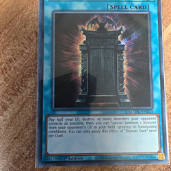 Yu-Gi-Oh! Illusion Gate MZMU-EN023 1st Edition Ultra Rare Holo Konami Spell - Image 1