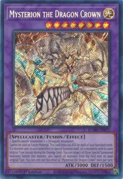 Yu-Gi-Oh Card - BLMR-EN071 - MYSTERION THE DRAGON CROWN (secret rare holo) NM/M - Image 1