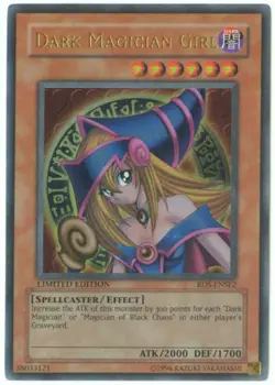 Yu-Gi-Oh Card - RDS-ENSE2 - DARK MAGICIAN GIRL (ultra rare holo) *Played* - Image 1