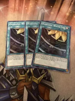 YUGIOH 3x Super Rare Ogdoadic Water Lily ANGU-EN010 1st Edition - Image 1