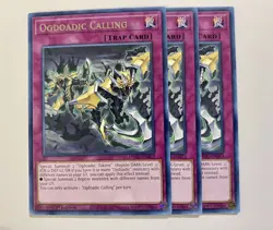 Yugioh! 3x Ogdoadic Calling ANGU-EN013 Rare 1st ed NM - Image 1