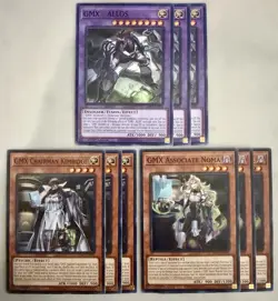Yugioh! 3x GMX Associate Noma + Chairman Kamridge + Allos BPRO Common 1st Ed NM - Image 1