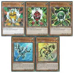 Yugioh Gadget Set Green Red Yellow Gold Silver - 1st Super Rare NM - Free Holo - Image 1
