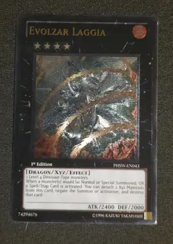 Yu-Gi-Oh! TCG Evolzar Laggia PHSW-EN043 Ultimate Rare 1st Ed NM - Image 1