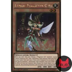 Yugioh Lemon Magician Girl MVP1-EN051 Gold Rare 1st Edition NM - Image 1