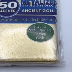 New Ultra Pro Deck Protector Sleeves Pharaoh Gold 50 Pack Yugioh/Small TCG NOS - Image 3
