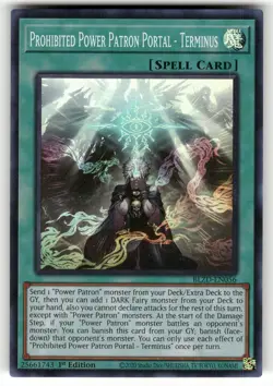 Prohibited Power Patron Portal - Term BLZD-EN056 Super R Blazing Dom Yu-Gi-Oh NM - Image 1