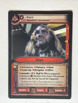 Star Trek CCG 2E - Kurn Klingon Squadron commander 1R309 - Rare M/NM - Image 1