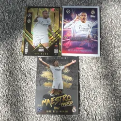 Real Madrid bundle! Topps Match Attax 2024-25 Lot of 3 Mbappe & Bellingham Cards - Image 1