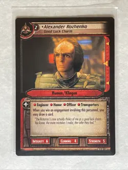 Star Trek CCG 2E - Call To Arms 3R184 Alexander Rozhenko - Rare M/NM - Image 1