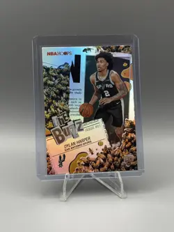 2025-26 Topps NBA Hoops Dylan Harper RC #TB-2 The Buzz Orange Holo Foil Spurs - Image 1