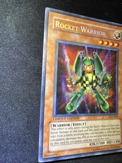 YUGIOH ROCKET WARRIOR CT2-EN005 SECRET LIMITED ED LP - Image 2