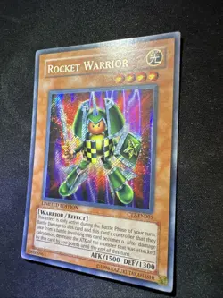YUGIOH ROCKET WARRIOR CT2-EN005 SECRET LIMITED ED LP - Image 3