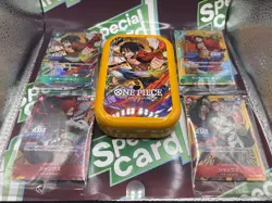 One Piece Mini Tin Vol. 3 Asia JP Set of 4 Luffy Shank Sealed 1 Tin Included - Image 1
