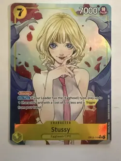One Piece TCG Stussy (Alternate Art) OP13-110 Carrrying On His Will Holo - Image 1