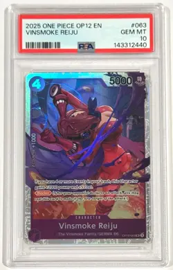 2025 One Piece Vinsmoke Reiju OP12-063 SR PSA 10 Gem Mint English - Image 1