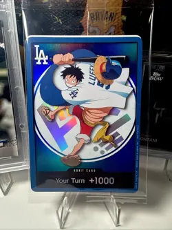 ONE PIECE X DODGERS PROMO MONKEY D LUFFY DON CARD 2026 Limited Rare New Sealed - Image 2