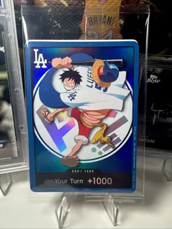 ONE PIECE X DODGERS PROMO MONKEY D LUFFY DON CARD 2026 Limited Rare New Sealed - Image 3