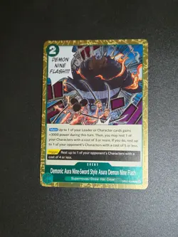 OP07-036 Demonic Aura Nine-Sword Style Asura Demon Nine Flash One Piece TCG Eng - Image 1
