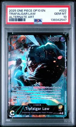 Trafalgar Law OP10-022 PSA 10 | One Piece TCG OP10 Royal Blood - Image 1