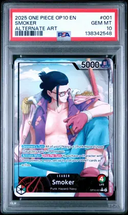 Smoker OP10-001 - One Piece Royal Blood Alt Art - PSA 10 - Image 1