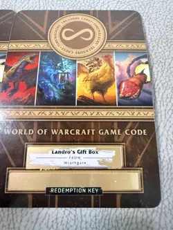 World Of Warcraft Game Code Landro’s Gift Box + Sand Scarab Blizzcon 2019 TCG - Image 2